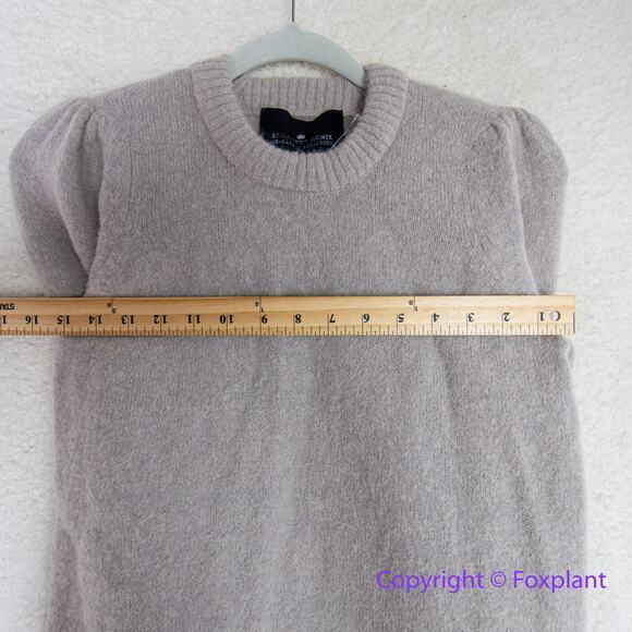 New! DESIGNER REMIX CHARLOTTE ESKILDSEN tyler Short Sleeve Wool Blend Sweater - Picture 6 of 10